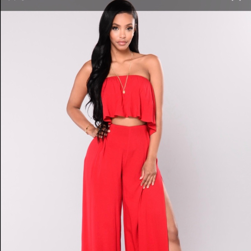 Fashion Nova Jumpsuit 2pc Set